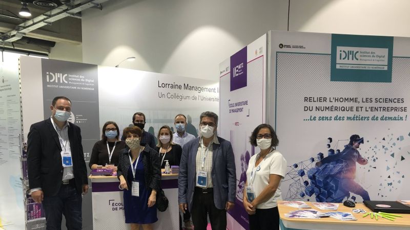 Photographie du Stand de l'IAE Metz au Grand Est Numérique 2020