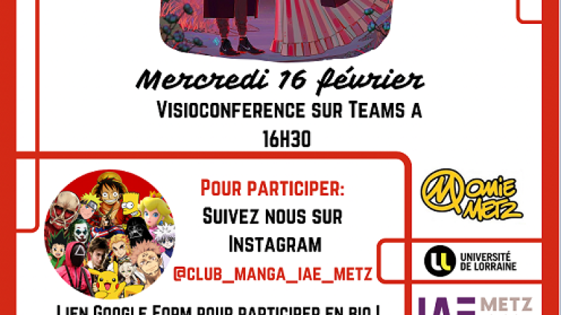 affiche rencontre avec Anaïs Eustache