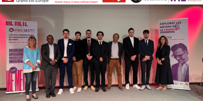 Remise des prix pour le concours "Apprendre en Bourse", participation et victoire des étudiants en M1 Finance Internationale