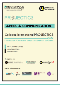 Appel à communication - PROJECTIQUE 2022