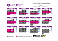 Calendrier alternance 2025-2026 - M2 Management de la Chaîne Logistique 