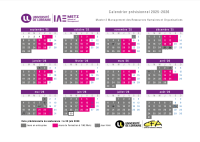 Calendrier alternance 2025-2026 - M2 Management des Ressources Humaines et Organisations 