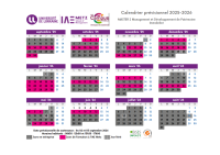 Calendrier alternance 2025-2026 - M2 Management et Développement de Patrimoines Immobiliers