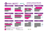 Calendrier alternance 2026 - 2027 - M2 Management Digital & Retail Banking