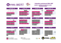 Calendrier alternance 2026-2027 - M1 Contrôle de Gestion et Audit Organisationnel 
