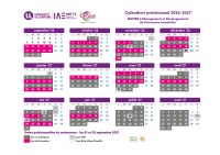 Calendrier alternance 2026-2027 - M2 Management et Développement de Patrimoines Immobiliers