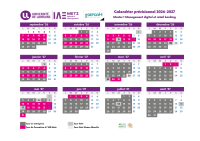 Calendrier alternance 2026 - 2027 - M1 Management Digital & Retail Banking