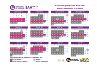 Calendrier alternance 2026-2027 - M2 Management de la Qualité