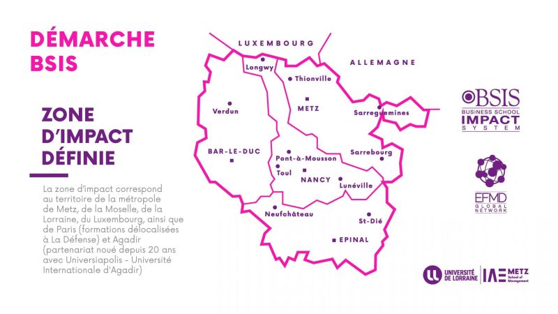 Démarche BSIS, zone d'impact définie pour la démarche