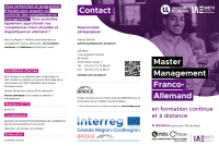 Flyer Master Franco-Allemand - en Français